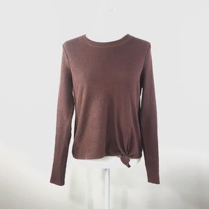 3/$50 Madewell Mauve Knotted Sweater